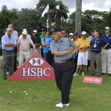 Clínica de golfe com Lee Trevino